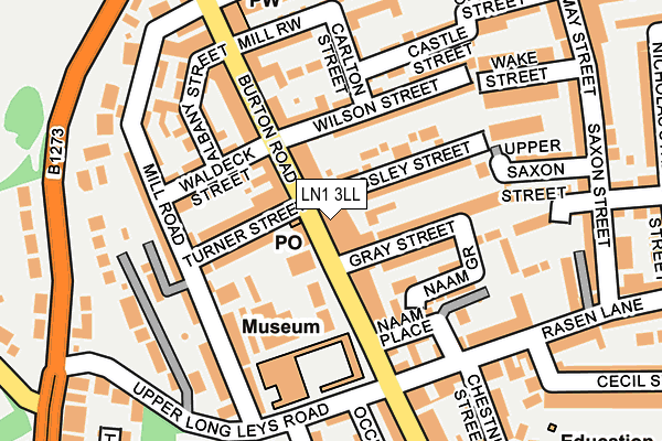 LN1 3LL map - OS OpenMap – Local (Ordnance Survey)