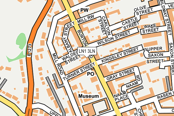 Map of BURTON ROAD CHIPPY RESTAURANT LIMITED at local scale