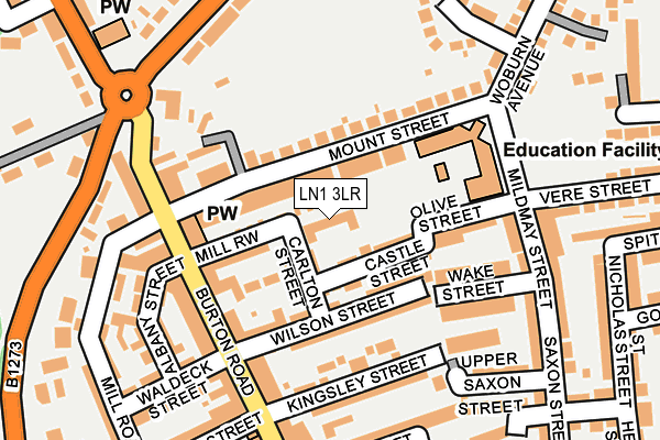 LN1 3LR map - OS OpenMap – Local (Ordnance Survey)
