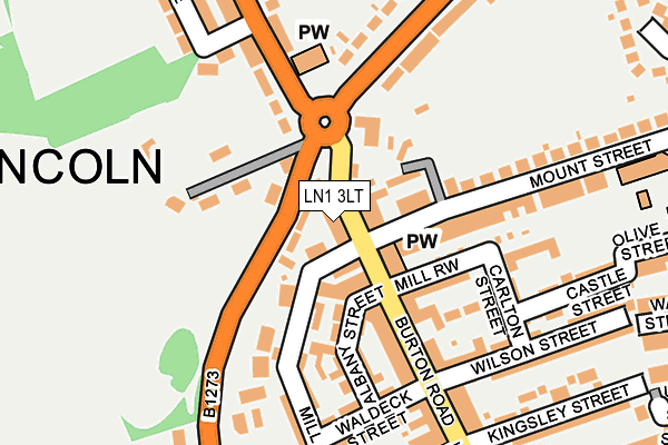 LN1 3LT map - OS OpenMap – Local (Ordnance Survey)
