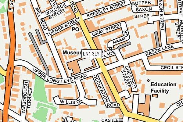 LN1 3LY map - OS OpenMap – Local (Ordnance Survey)