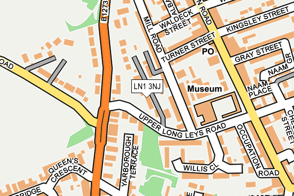 LN1 3NJ map - OS OpenMap – Local (Ordnance Survey)