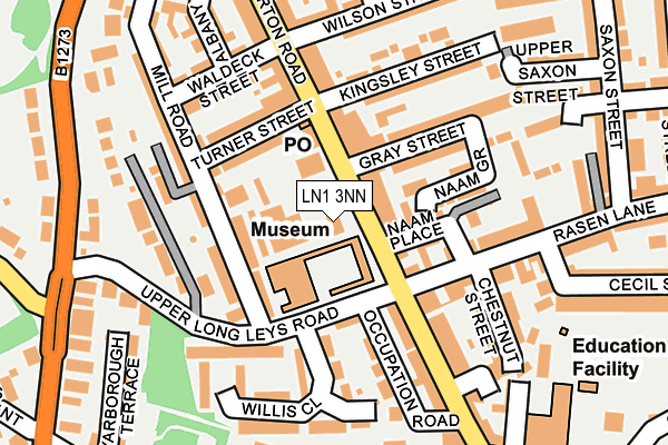 LN1 3NN map - OS OpenMap – Local (Ordnance Survey)