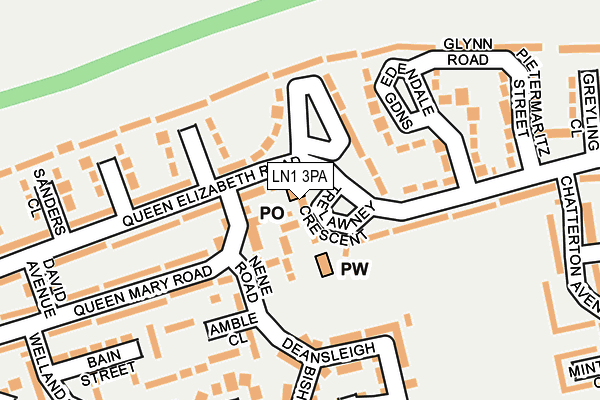 LN1 3PA map - OS OpenMap – Local (Ordnance Survey)