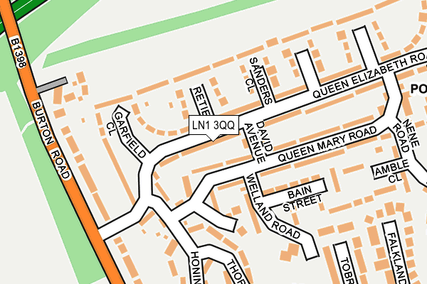 LN1 3QQ map - OS OpenMap – Local (Ordnance Survey)