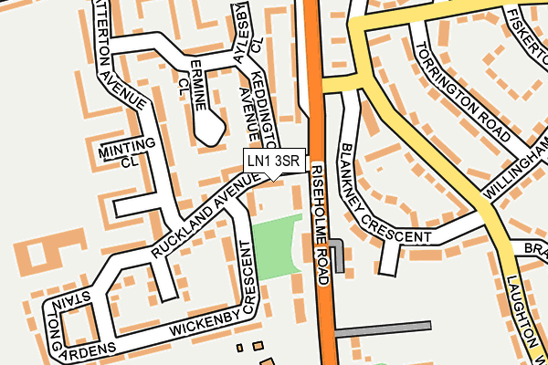 LN1 3SR map - OS OpenMap – Local (Ordnance Survey)