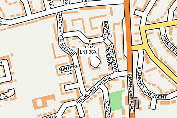LN1 3SX map - OS OpenMap – Local (Ordnance Survey)