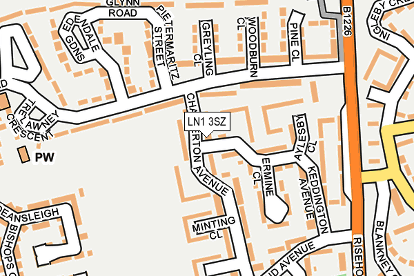 LN1 3SZ map - OS OpenMap – Local (Ordnance Survey)