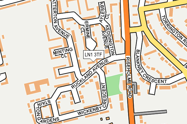LN1 3TF map - OS OpenMap – Local (Ordnance Survey)