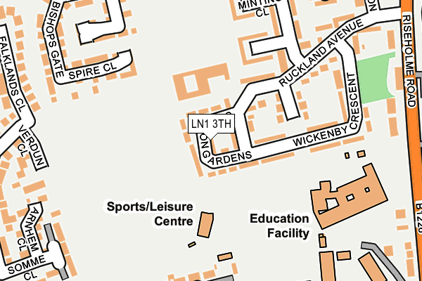 LN1 3TH map - OS OpenMap – Local (Ordnance Survey)