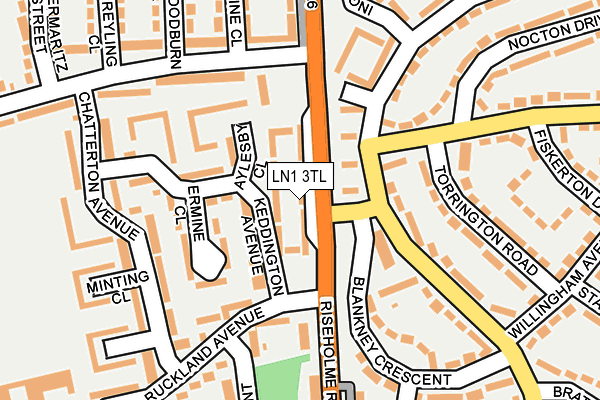 LN1 3TL map - OS OpenMap – Local (Ordnance Survey)