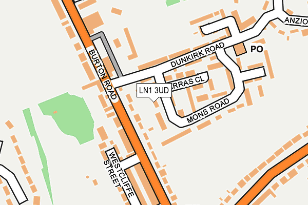 LN1 3UD map - OS OpenMap – Local (Ordnance Survey)