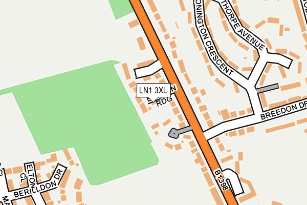LN1 3XL map - OS OpenMap – Local (Ordnance Survey)