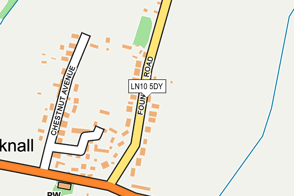 LN10 5DY map - OS OpenMap – Local (Ordnance Survey)