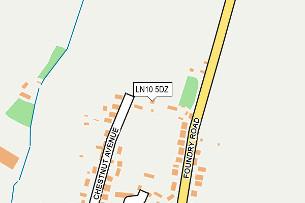 LN10 5DZ map - OS OpenMap – Local (Ordnance Survey)