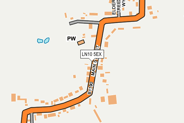 LN10 5EX map - OS OpenMap – Local (Ordnance Survey)