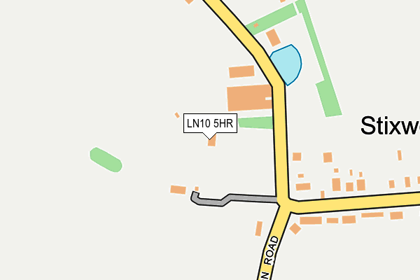 LN10 5HR map - OS OpenMap – Local (Ordnance Survey)