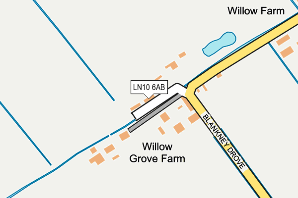 LN10 6AB map - OS OpenMap – Local (Ordnance Survey)