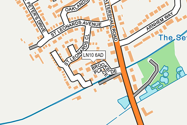 LN10 6AD map - OS OpenMap – Local (Ordnance Survey)