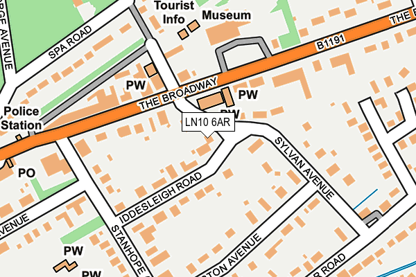 LN10 6AR map - OS OpenMap – Local (Ordnance Survey)