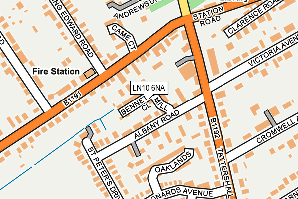LN10 6NA map - OS OpenMap – Local (Ordnance Survey)