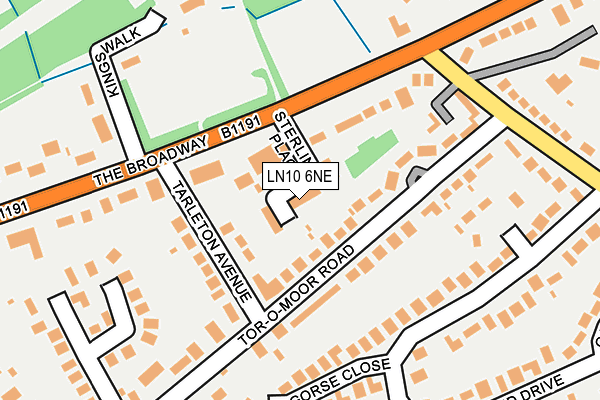LN10 6NE map - OS OpenMap – Local (Ordnance Survey)