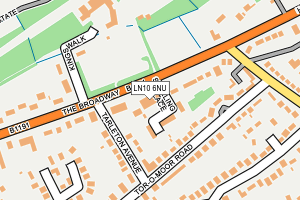 LN10 6NU map - OS OpenMap – Local (Ordnance Survey)