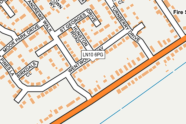 LN10 6PG map - OS OpenMap – Local (Ordnance Survey)
