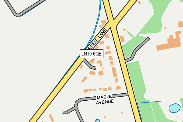 LN10 6QE map - OS OpenMap – Local (Ordnance Survey)