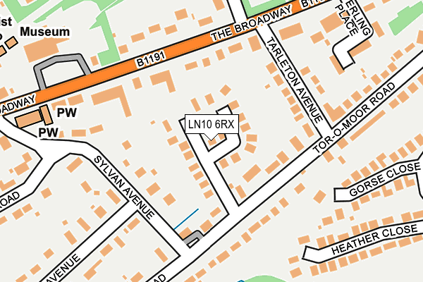 LN10 6RX map - OS OpenMap – Local (Ordnance Survey)