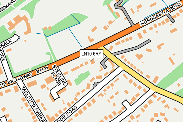 LN10 6RY map - OS OpenMap – Local (Ordnance Survey)