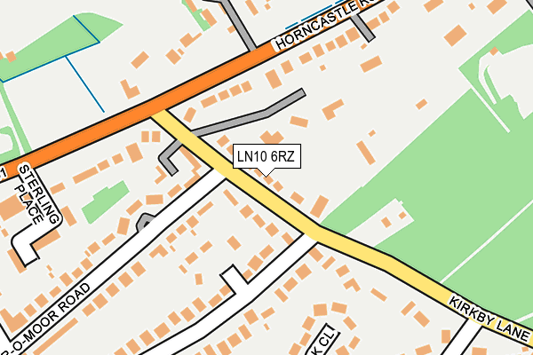 LN10 6RZ map - OS OpenMap – Local (Ordnance Survey)