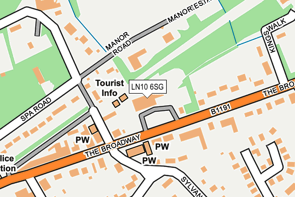 LN10 6SG map - OS OpenMap – Local (Ordnance Survey)