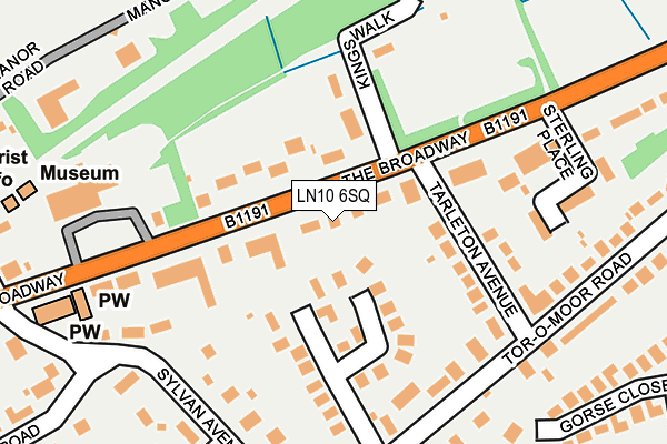 LN10 6SQ map - OS OpenMap – Local (Ordnance Survey)
