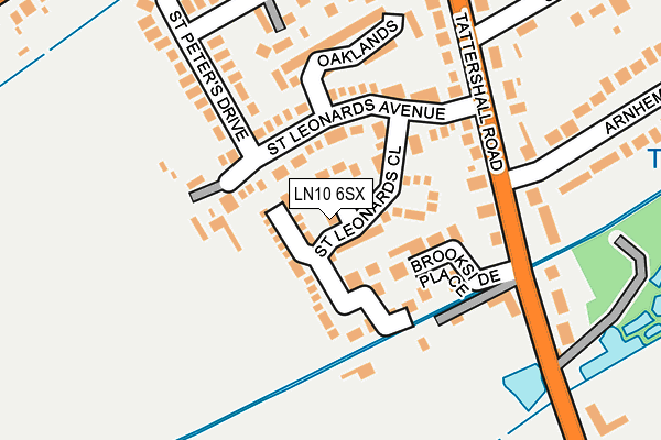 LN10 6SX map - OS OpenMap – Local (Ordnance Survey)