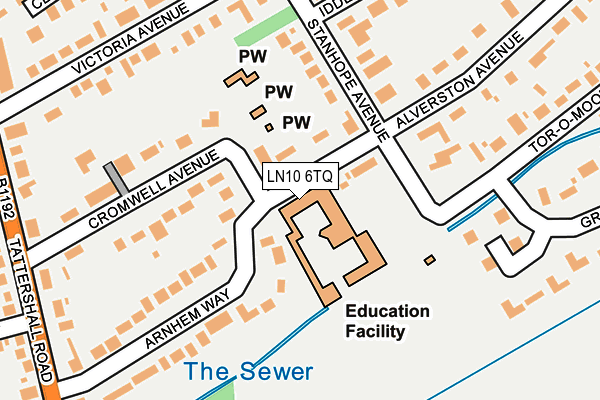 LN10 6TQ map - OS OpenMap – Local (Ordnance Survey)