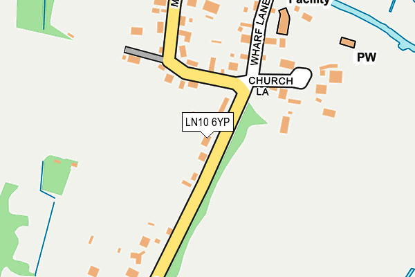 LN10 6YP map - OS OpenMap – Local (Ordnance Survey)