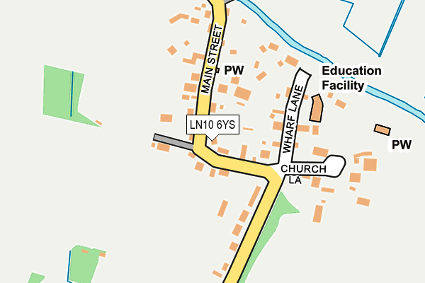 LN10 6YS map - OS OpenMap – Local (Ordnance Survey)