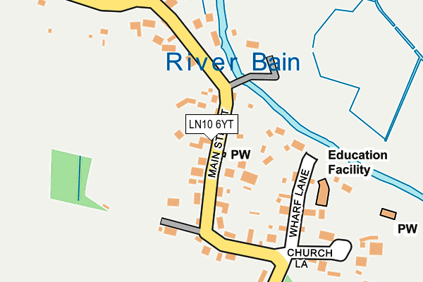 LN10 6YT map - OS OpenMap – Local (Ordnance Survey)