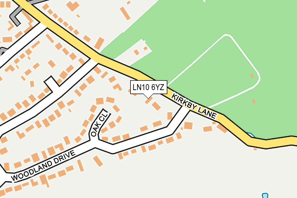 LN10 6YZ map - OS OpenMap – Local (Ordnance Survey)