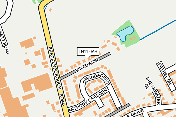 LN11 0AH map - OS OpenMap – Local (Ordnance Survey)