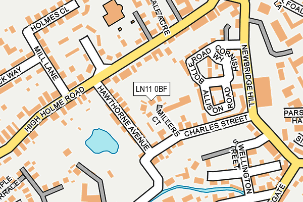 LN11 0BF map - OS OpenMap – Local (Ordnance Survey)