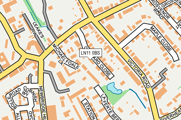 LN11 0BS map - OS OpenMap – Local (Ordnance Survey)