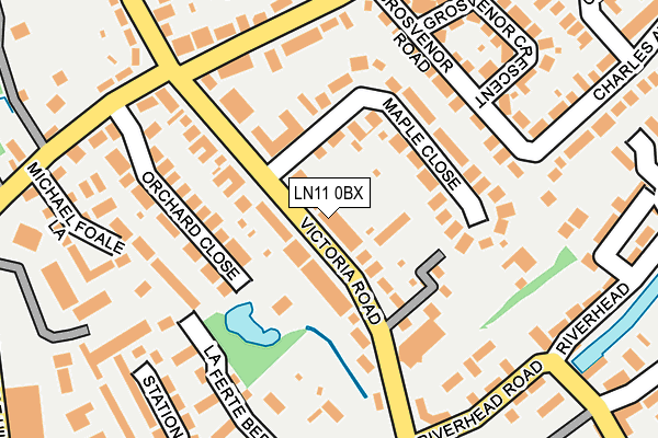 LN11 0BX map - OS OpenMap – Local (Ordnance Survey)