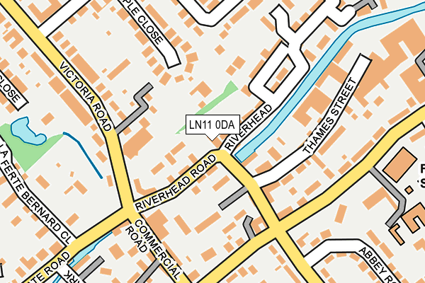 LN11 0DA map - OS OpenMap – Local (Ordnance Survey)