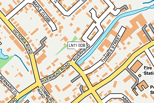 LN11 0DB map - OS OpenMap – Local (Ordnance Survey)