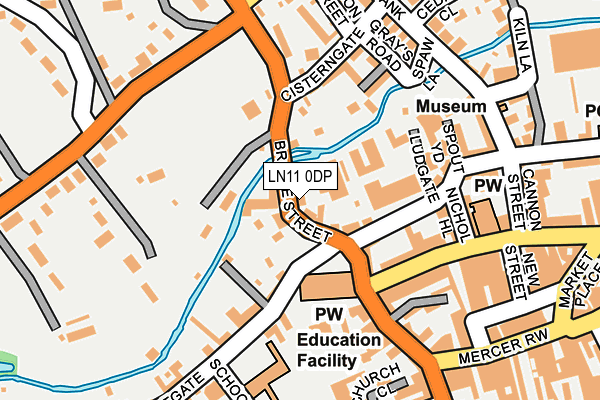 LN11 0DP map - OS OpenMap – Local (Ordnance Survey)