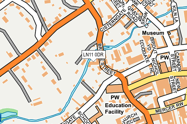LN11 0DR map - OS OpenMap – Local (Ordnance Survey)