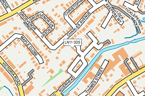 LN11 0DS map - OS OpenMap – Local (Ordnance Survey)