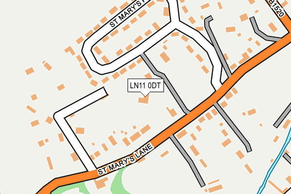 LN11 0DT map - OS OpenMap – Local (Ordnance Survey)